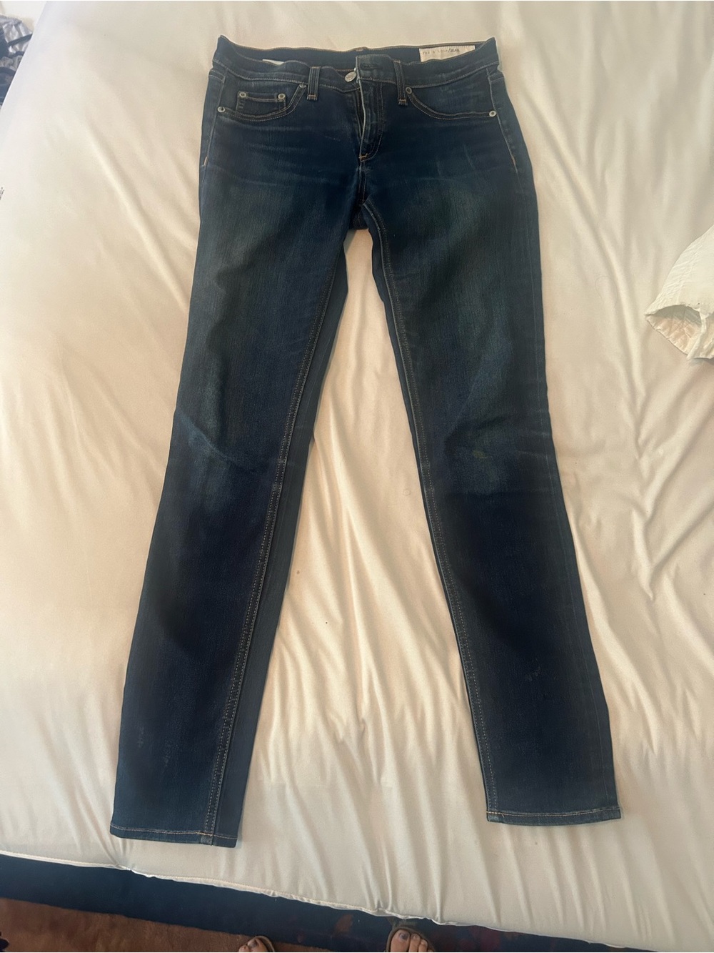 rag & bone Skinny Jeans in Dark Indigo